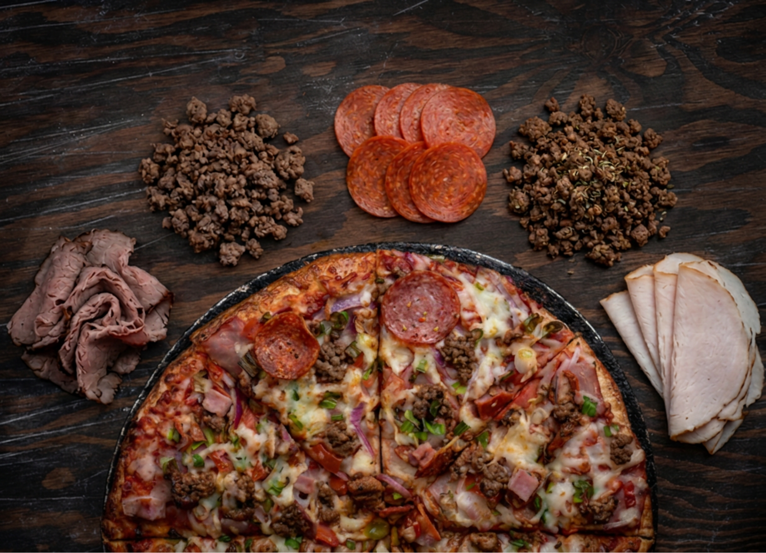 All Meat pizza