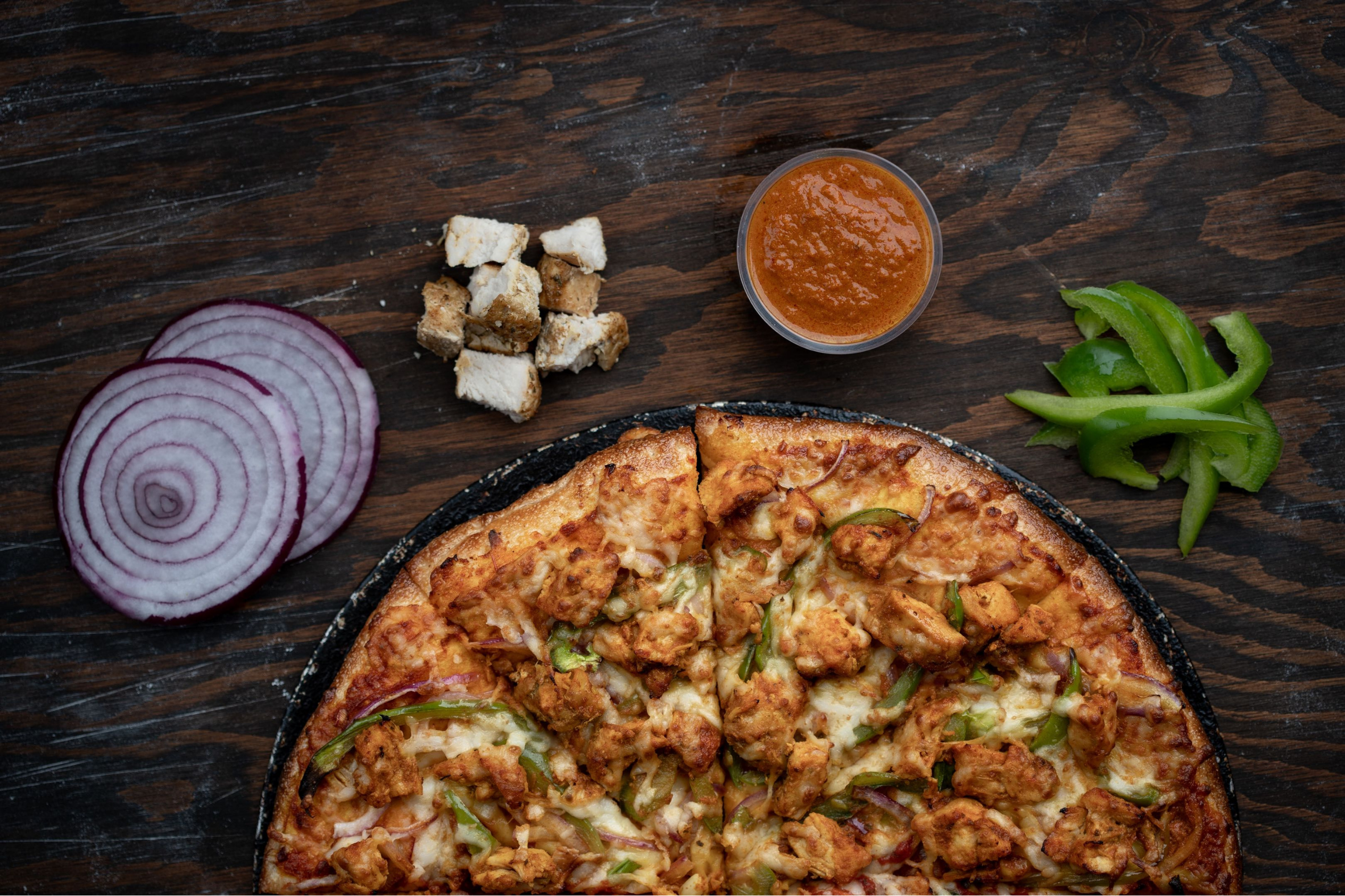 Butter Chicken pizza